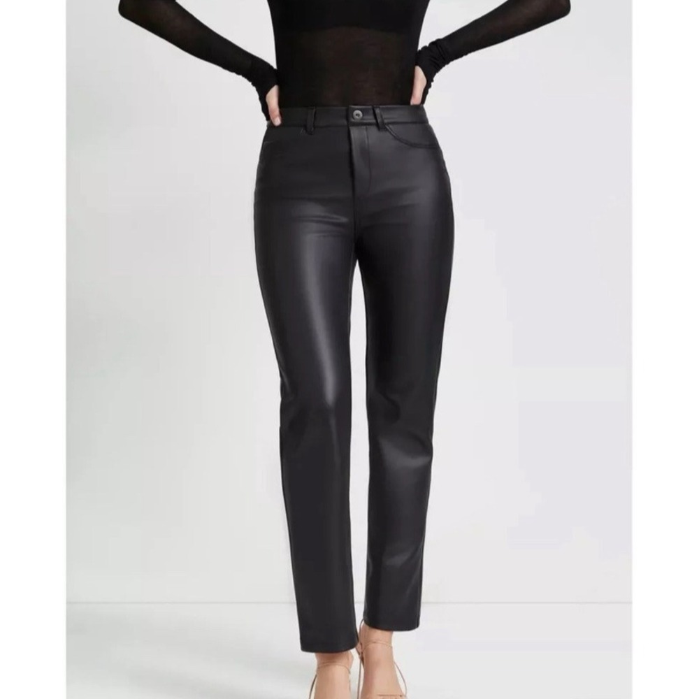 Marcella New York Vegan Leather Vinci Pants NWT Size L